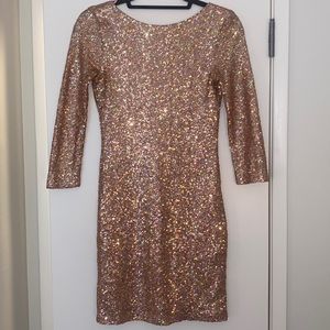 Topshop - Sparkly Light Pink Mini Dress